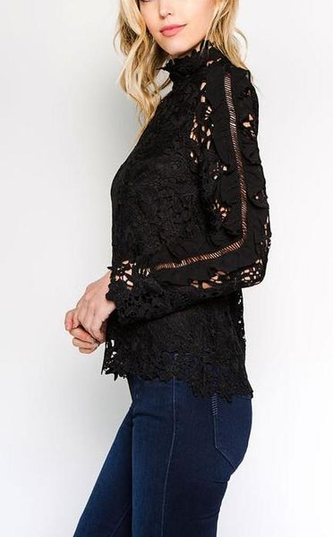 Blouse guipure on sale blanche