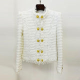Fifth Avenue Tweed Jacket-White