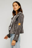 faux suede moto jacket