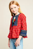 Girls Embroidered Tunic Top