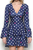 Polka Dot Navy Dress
