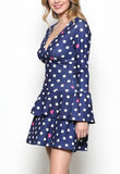 Polka Dot Navy Dress