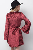 Rock Burgundy Velvet Dress