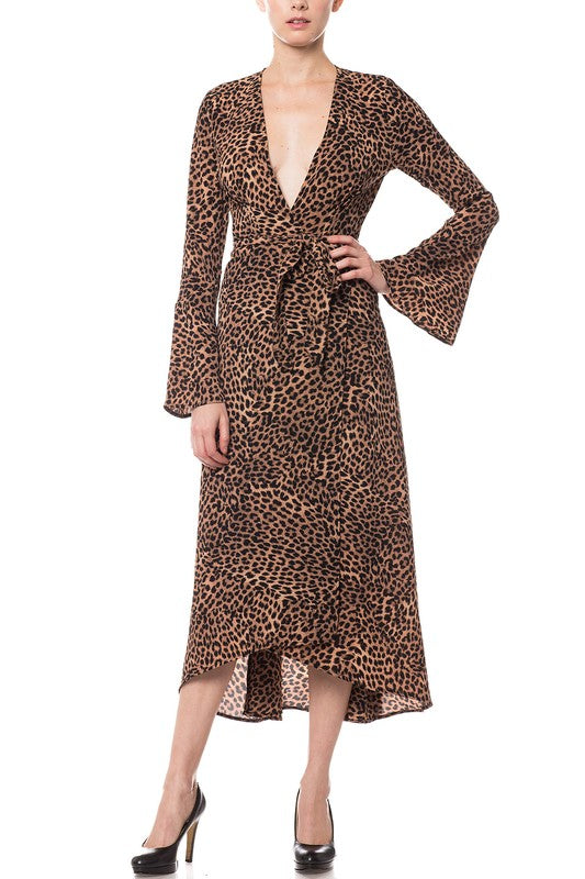Olivaceous sales leopard dress
