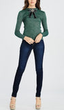 Embroidered insect top