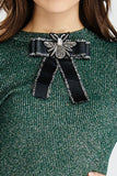 Embroidered insect top