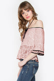 Pink Lace Halter Top 