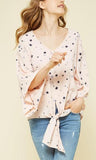 star print top