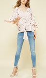 star print top