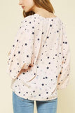 star print top