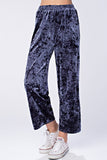 blue velvet pants