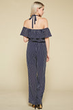 Woman Striped Jumpsuit