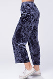 blue velvet pants