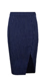 Jovonna London Midi Striped Skirt